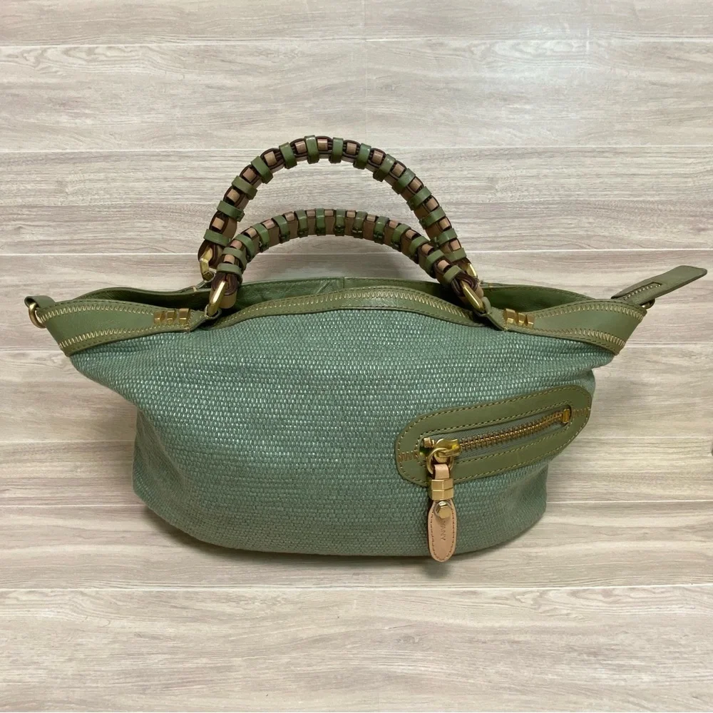 ORYANY / Fabric & Leather Boho Hobo Purse
